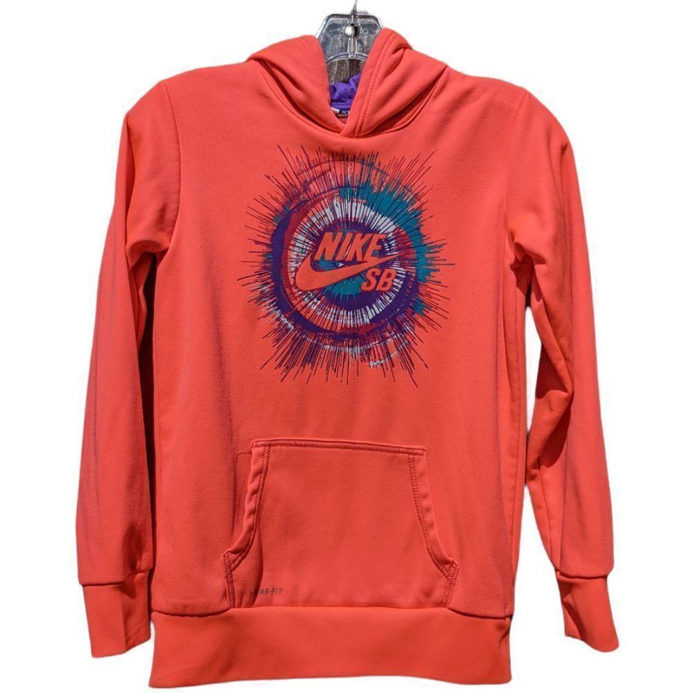 Nike Neon Orange Kids L Hoodie